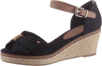 Tommy hilfiger Sandaaltjes ICONIC ELBA SANDAL met contrasterende stiksels