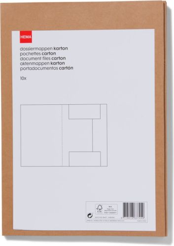 HEMA 10-pak Dossiermappen A4