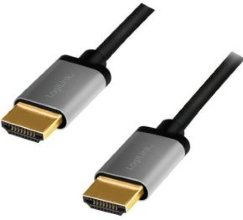 LogiLink CHA0100 HDMI kabel 1 m HDMI Type A (Standaard) Zwart, Grijs