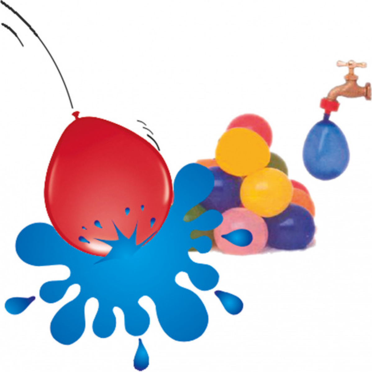 Folat waterballonnen 30 cm latex 50 stuks