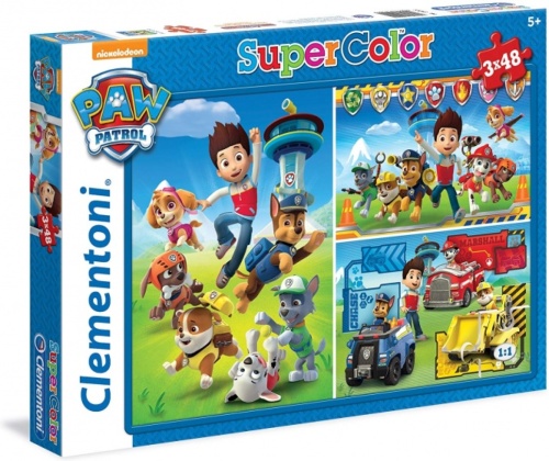 Clementoni legpuzzel Paw Patrol 48 stukjes 3 stuks