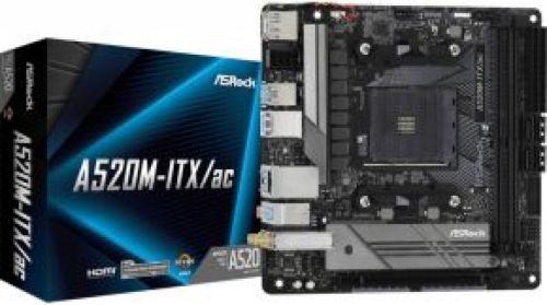Moederbord AMD ASRock A520M-ITX/AC