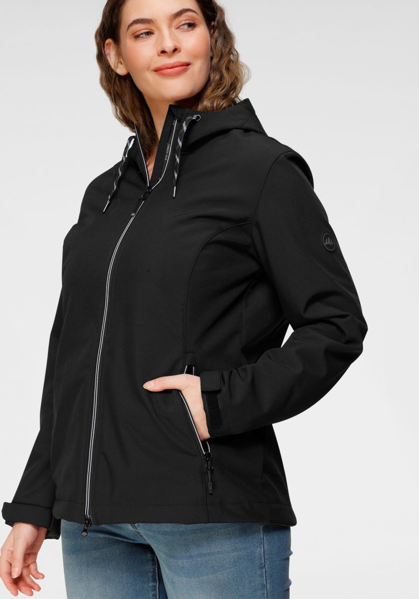 Polarino Softshell-jack van elastisch functioneel materiaal