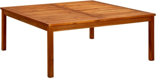 VidaXL Tuintafel 110x110x45 cm massief acaciahout