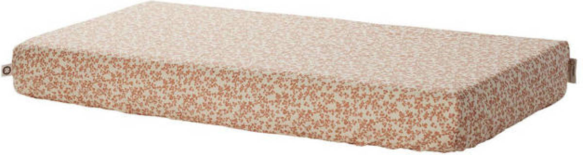 Noppies Baby Comfort Katoen (biologisch) Botanical poplin hoeslaken wieg GOTS 40x90 cm Fog