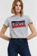 Levi's T-shirt THE PERFECT TEE met printopdruk licht grijs melange