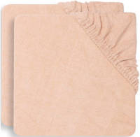 Jollein aankleedkussenhoes badstof 75x85cm - set van 2 pale pink
