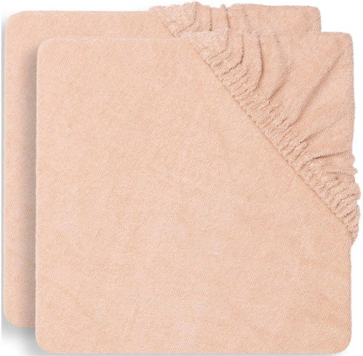Jollein aankleedkussenhoes badstof 75x85cm - set van 2 pale pink