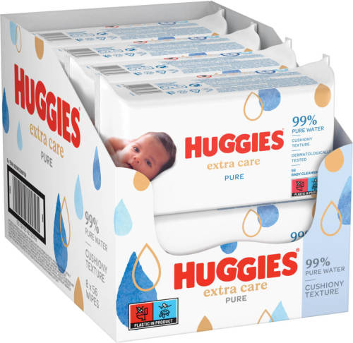 Huggies billendoekjes - Pure Extra Care - 8 x 56 stuks