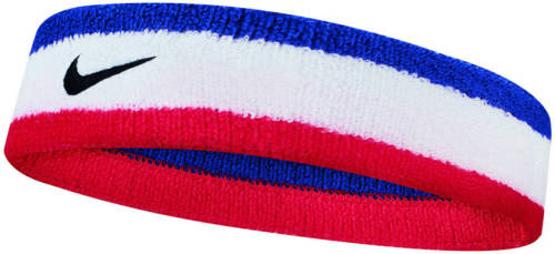 Nike hoofdband wit/blauw/rood