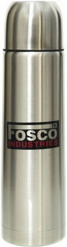Fosco Rvs Thermosfles/isoleerkan 1 Liter Zilver - Thermosflessen