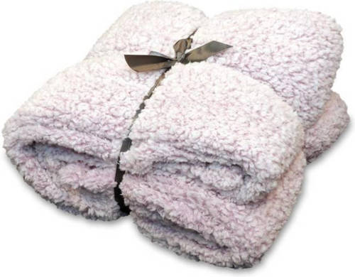 Unique Living Knut Fleece Plaid - 100% Polyester - 150x200 Cm - Old Pink