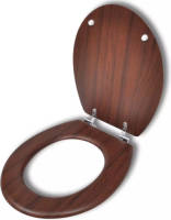 VidaXL Toiletbril Simpel Ontwerp Mdf Bruin
