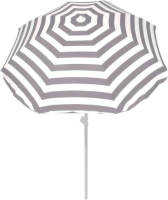 Summertime Grijs Gestreepte Strandparasol 180 Cm - Parasols
