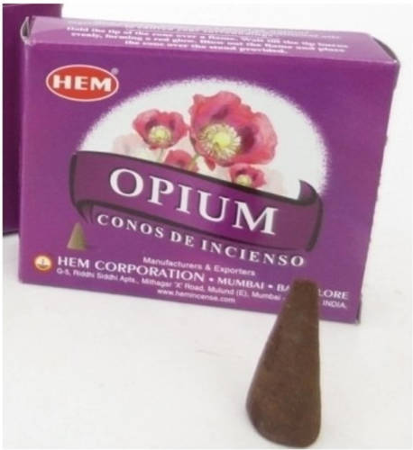 Hem Wierook Opium 40 Kegeltjes