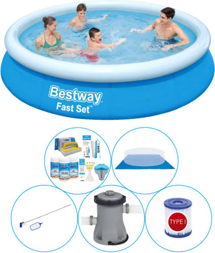 Bestway Fast Set Rond 366x76 Cm - 6-delig - Zwembad Pakket