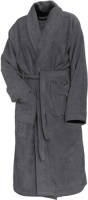 Linnick Pure Badjas Velours - Dark Grey - M