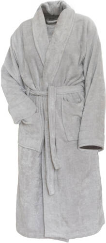 Linnick Pure Badjas Velours - Light Grey - M