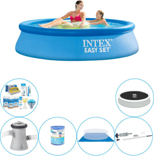 Deluxe Zwembad Pakket - Intex Easy Set Rond 244x61 Cm