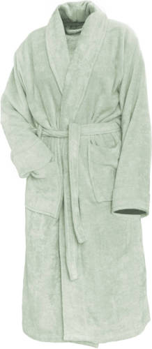 Linnick Pure Badjas Velours - Soft Green - Xl