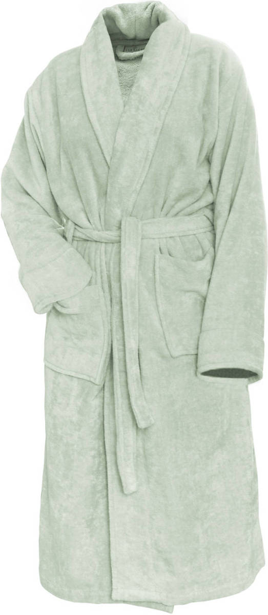 Linnick Pure Badjas Velours - Soft Green - Xl