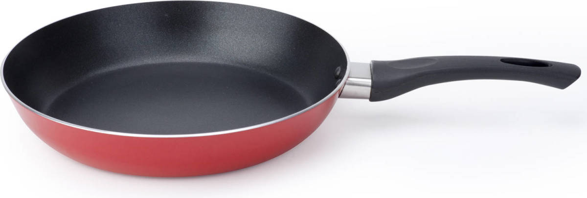 Cosy and Trendy Aluminium Koekenpan/hapjespan Rood Met Anti-aanbak Laag 24 Cm - Koekenpannen