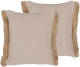 Beliani Lonar - Sierkussen Set Van 2-beige-polyester