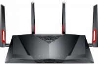 Asus DSL-AC88U Dual-band (2.4 GHz / 5 GHz) Gigabit Ethernet Zwart, Rood draadloze router