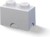 Opbergdoos LEGO-blokje, 2,7 Liter, Grijs - Polypropyleen - LEGO