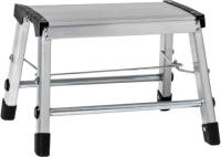 Decopatent ® Huishoudtrap Keukentrap - Met 1 Treden - Aluminium