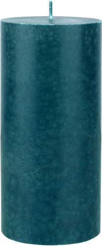 Duni Petrol Blauwe Cilinderkaarsen/ Stompkaarsen 15 X 7 Cm 50 Branduren - Petrol Blauw - Stompkaarsen