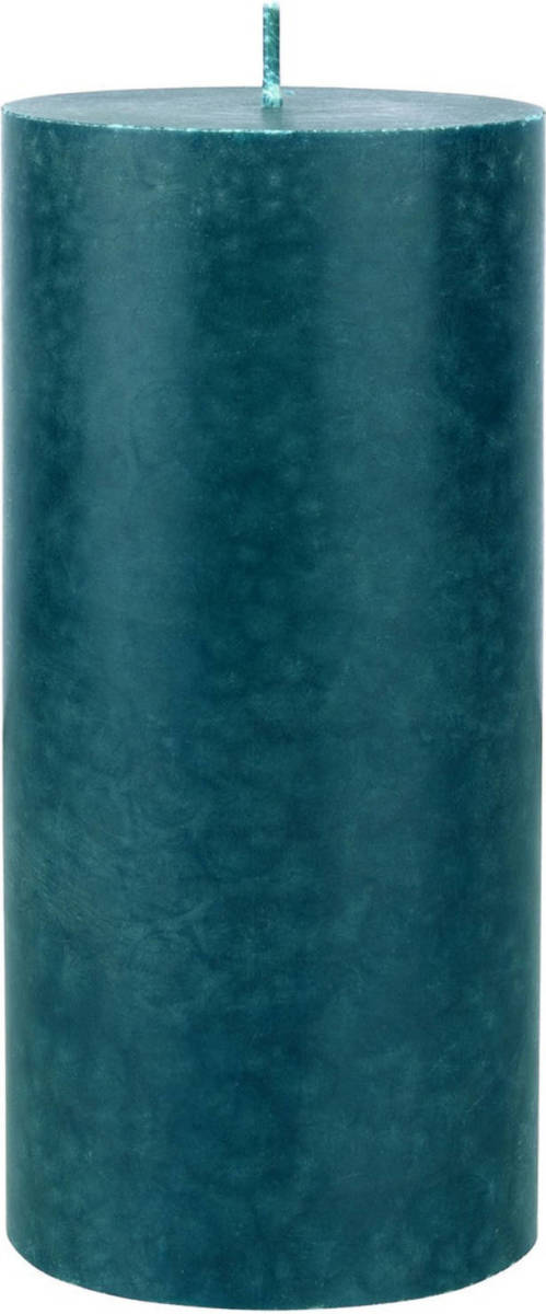 Duni Petrol Blauwe Cilinderkaarsen/ Stompkaarsen 15 X 7 Cm 50 Branduren - Petrol Blauw - Stompkaarsen