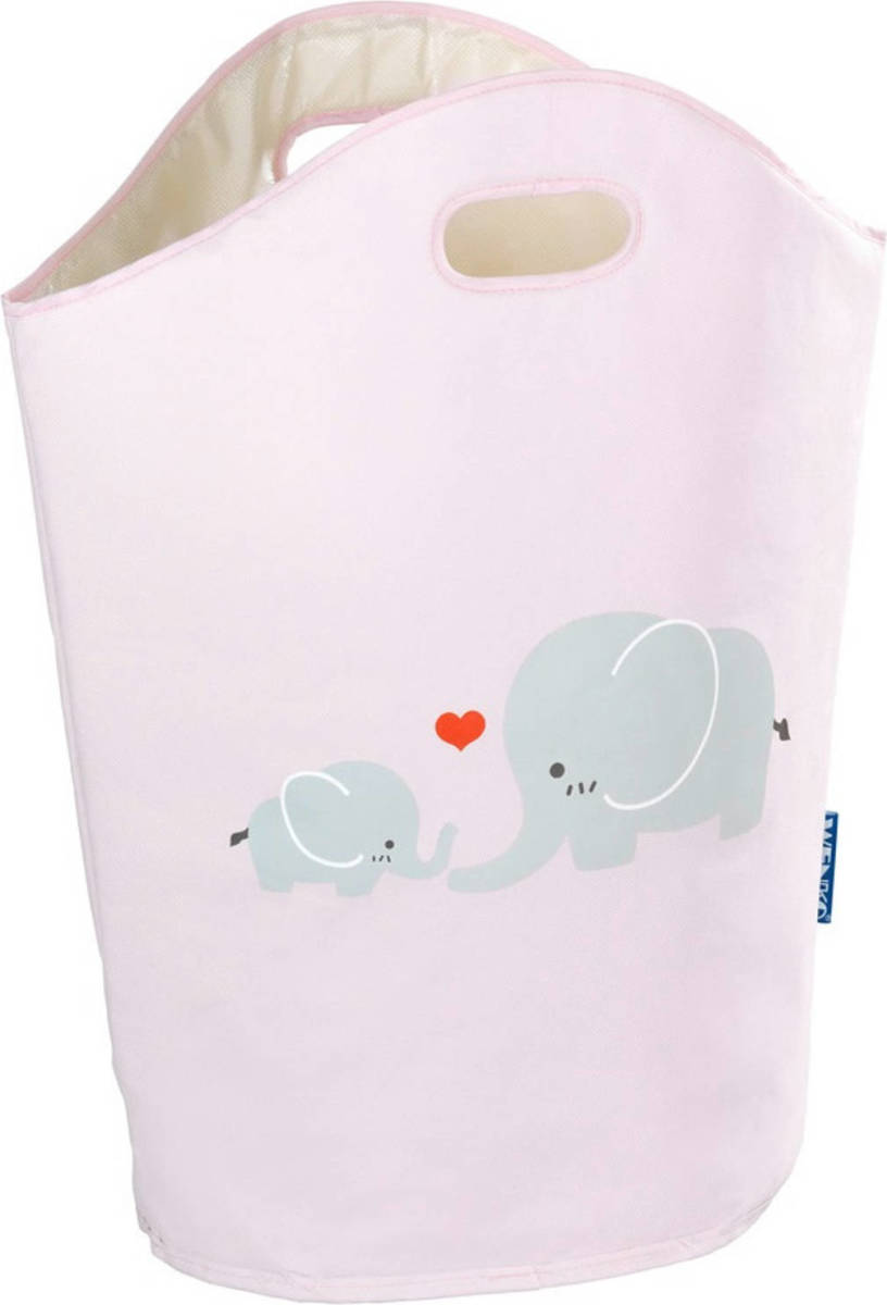 Wenko Wasmand Elli Junior 24 Liter Polyester Roze
