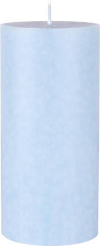 Duni Lichtblauwe Cilinderkaarsen/ Stompkaarsen 15 X 7 Cm 50 Branduren - Lichtblauw - Stompkaarsen