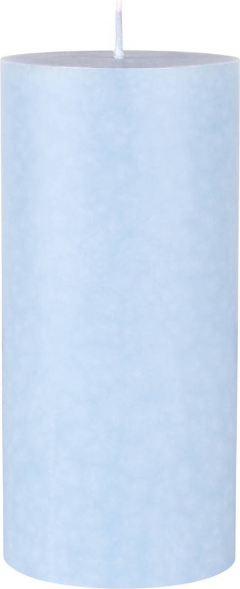 Duni Lichtblauwe Cilinderkaarsen/ Stompkaarsen 15 X 7 Cm 50 Branduren - Lichtblauw - Stompkaarsen