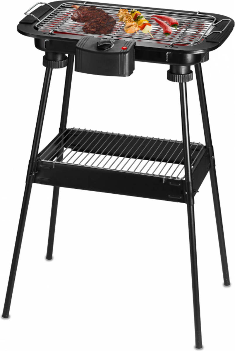 Techwood Elektrische Barbecue Op Statief - Tafelbarbecue 2-in-1