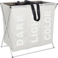 Wenko Wasmand Trio 130 Liter Polyester/aluminium Beige