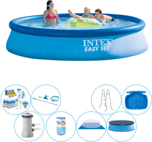 Alles In 1 Zwembad Pakket - Intex Easy Set Rond 396x84 Cm