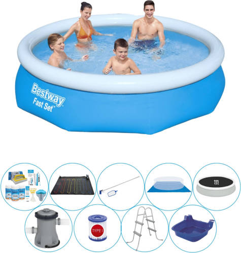 Bestway Fast Set Rond 305x76 Cm - Deluxe Zwembad Pakket