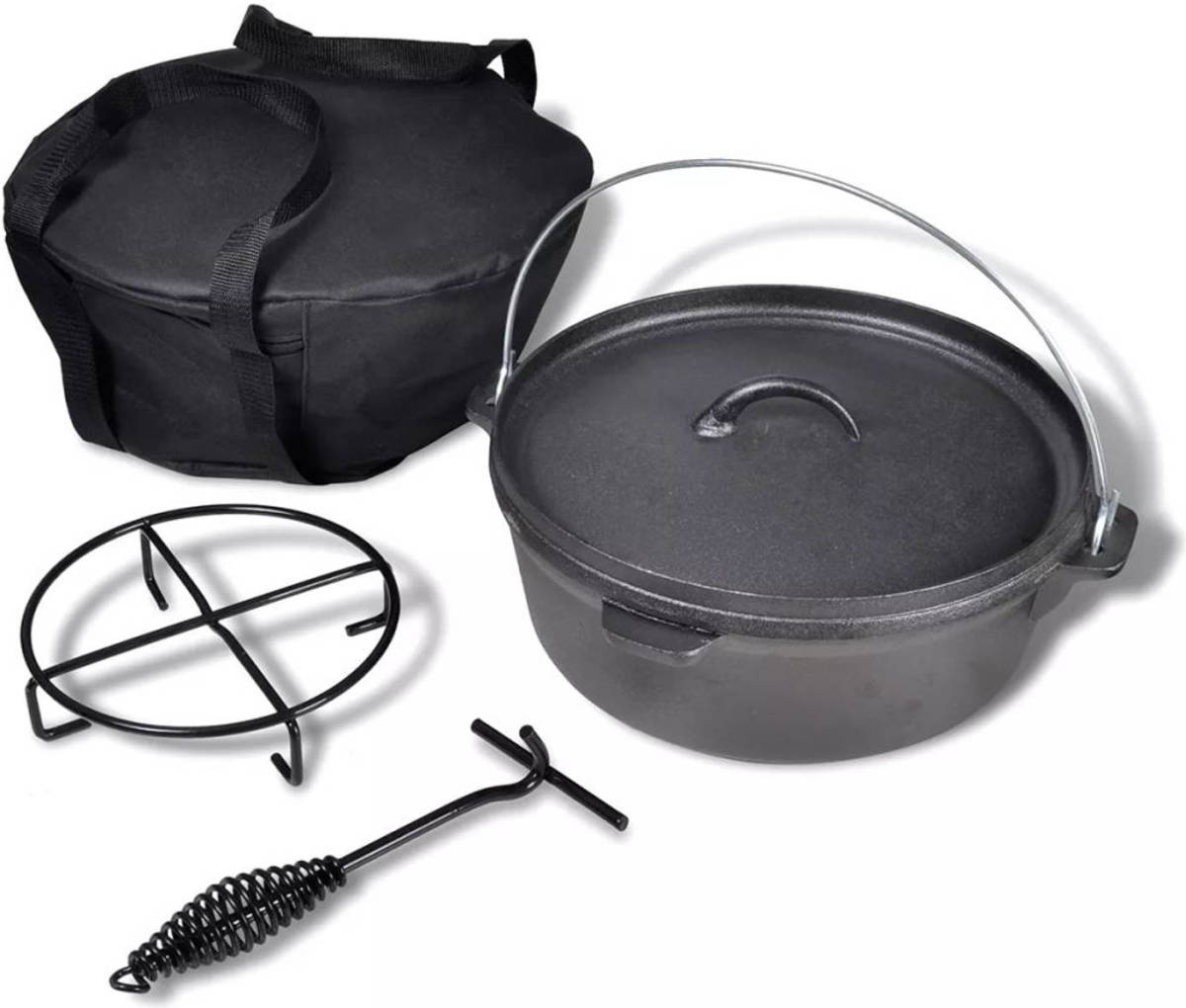 VidaXL Braadpan 5,6 L Inclusief Accessoires