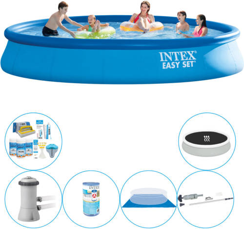 Deluxe Zwembad Pakket - Intex Easy Set Rond 457x84 Cm