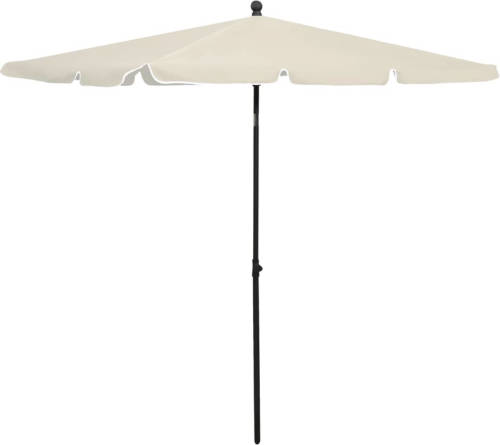 VidaXL Parasol Met Paal 210x140 Cm Zandkleurig