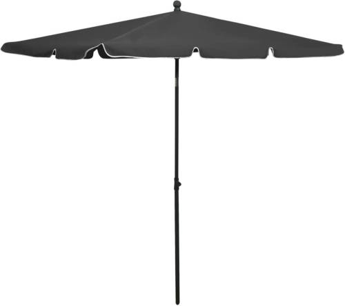 VidaXL Parasol Met Paal 210x140 Cm Antracietkleurig