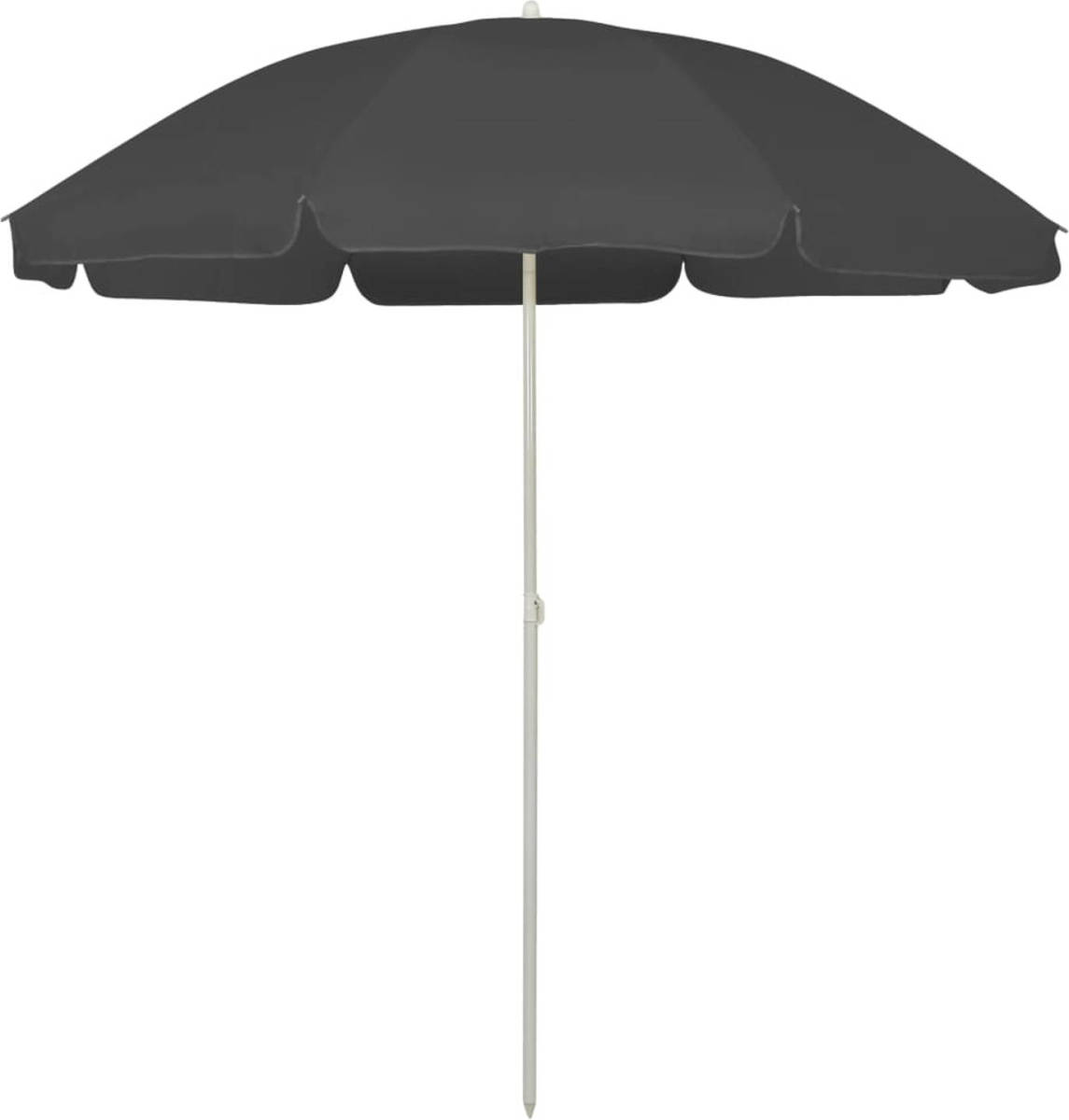 VidaXL Strandparasol 240 Cm Antracietkleurig