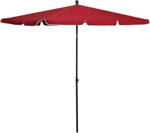 VidaXL Parasol Met Paal 210x140 Cm Bordeauxrood