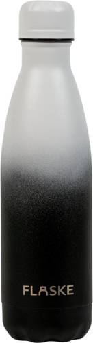 FLASKE - Bottle - 500ml/zwart/dubbelwandig Roestvrij Staal/0