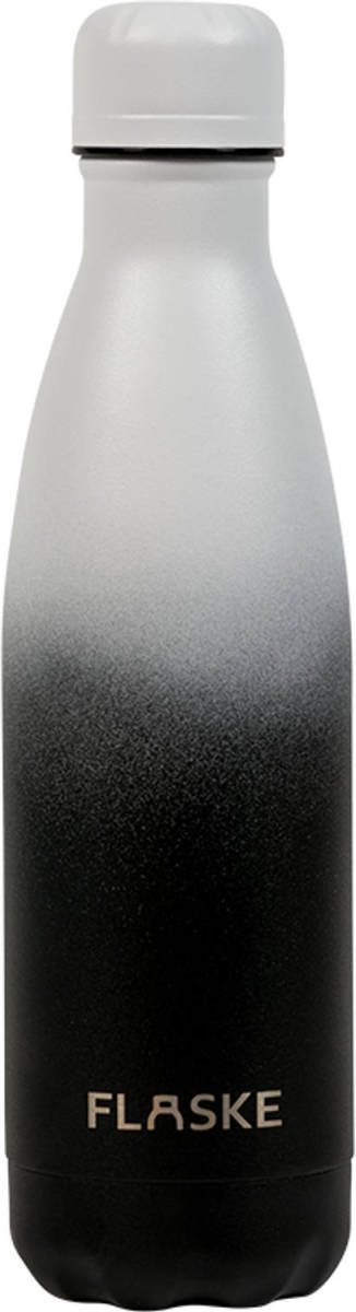 FLASKE - Bottle - 500ml/zwart/dubbelwandig Roestvrij Staal/0