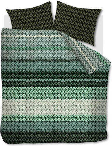 Beddinghouse Paola Flanel Dekbedovertrek - Lits-jumeaux (240x200/220 Cm + 2 Slopen) - Flanel - Groen