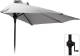 Relaxwonen - Balkon Parasol - Half Rond - 250cm - Grijs