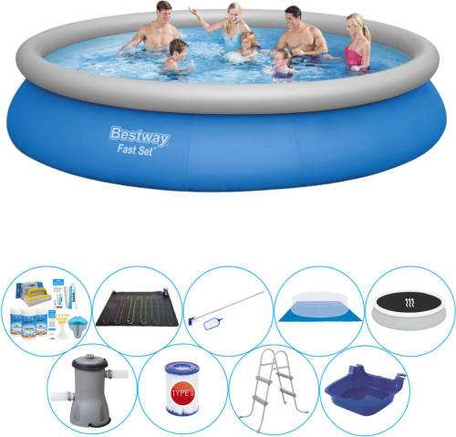 Bestway Fast Set Rond 457x84 Cm - Deluxe Zwembad Pakket